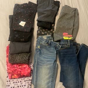 girls pant bundle size 7-8